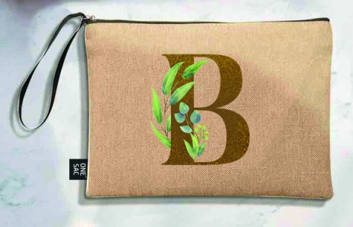 Tote bag lettre b - cadeaux de mariage